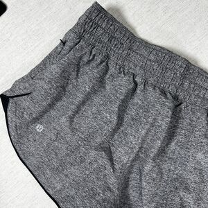 Lululemon Reversible Speed Up Shorts Size 4 Black Gray Lined Running Women